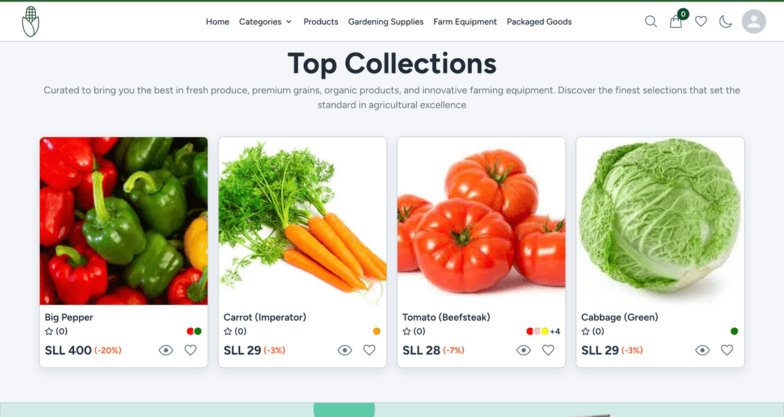 Agrinex Home page